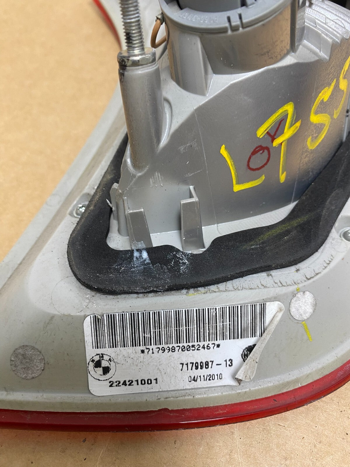 2008 to 2012 Bmw X6 E71 Left Driver Lh Side Inner Tail Light L7557 DW5