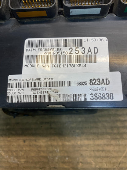 2008 2009 Dodge Caravan 3.6L Engine Computer ECU p68025823ad AA5759 DG2