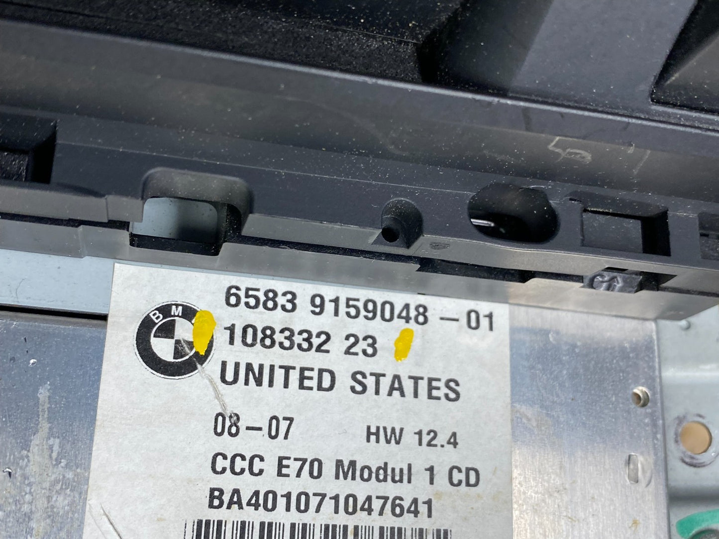 2007 - 2010 Bmw X5 Radio DVD CD Player AM/FM X1525 DG5