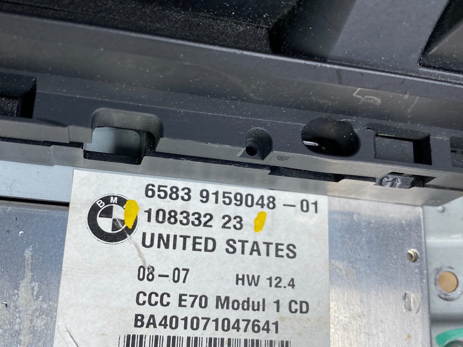 2007 - 2010 Bmw X5 Radio DVD CD Player AM/FM X1525 DG5