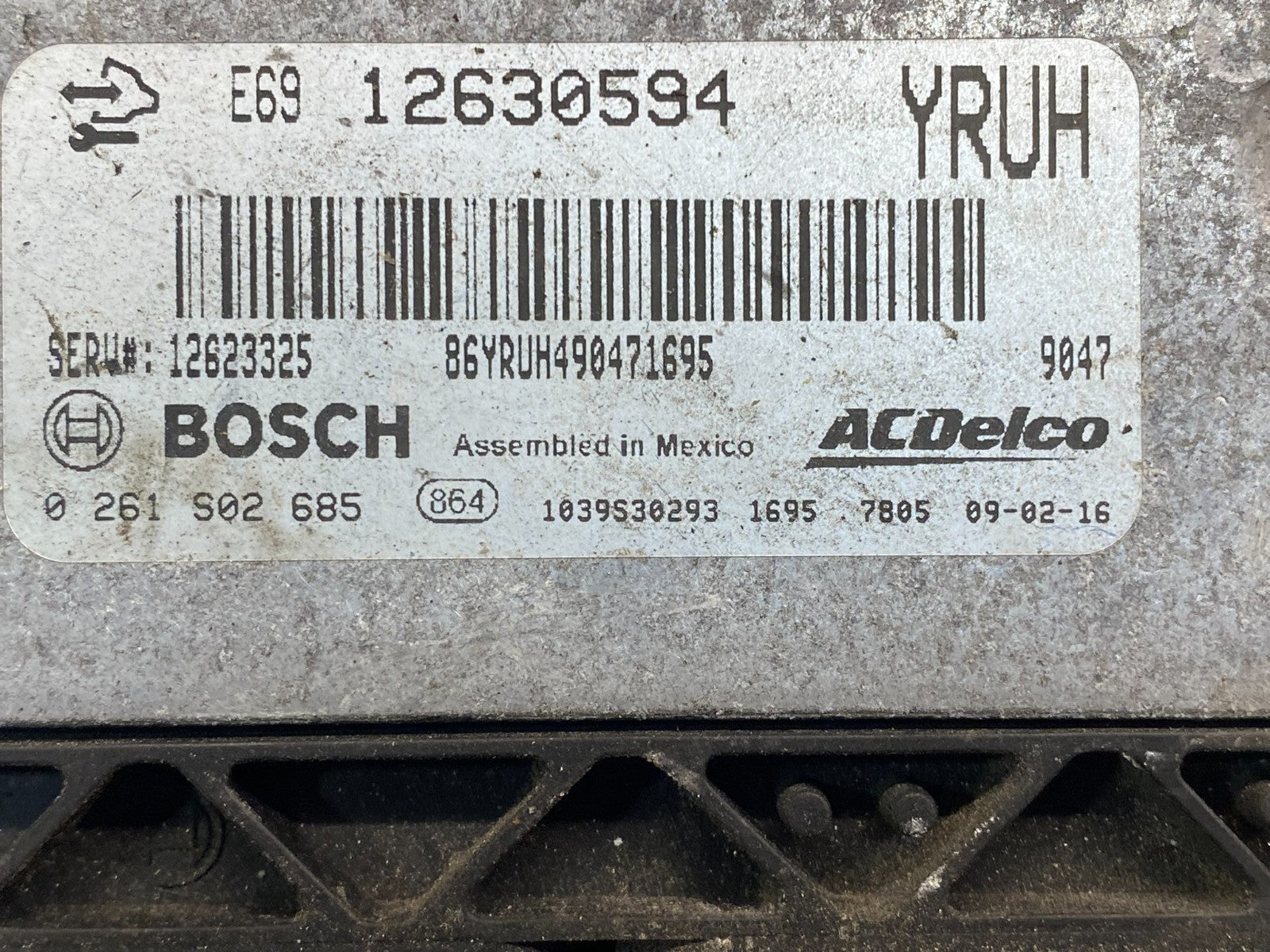 2008 2009 GMC Acadia Traverse Engine Control Unit Module ECM ECU af7712 DG2
