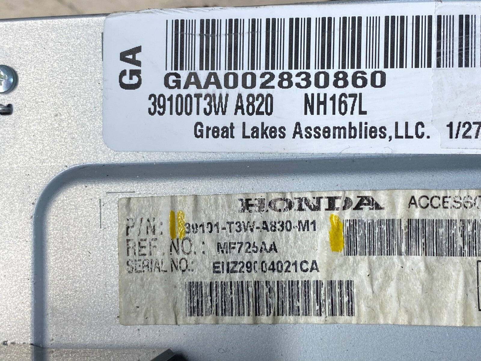 2013 2014 2015 Honda Accord Front Center Radio Display Screen Air Vent o3458 DG6