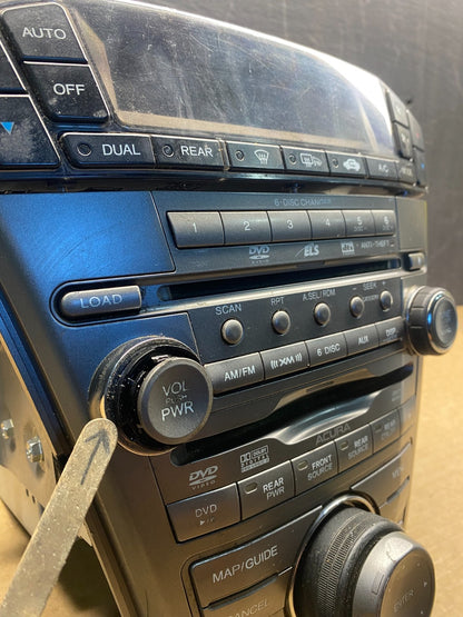 2007 to 2009 Acura Mdx Radio Stereo 6 CD Player Climate Control Pan OE AF7516 DG1