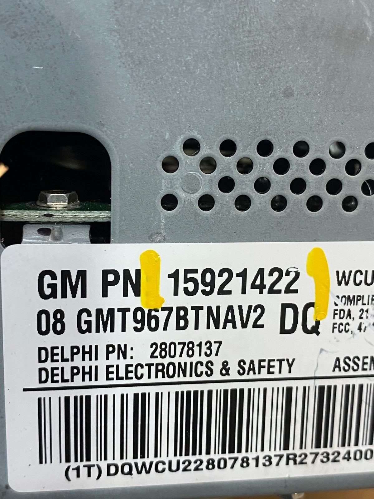 2007 to 2014 Chevrolet GMC Cadillac Radio Navigation Screen Display ad3401 DG6