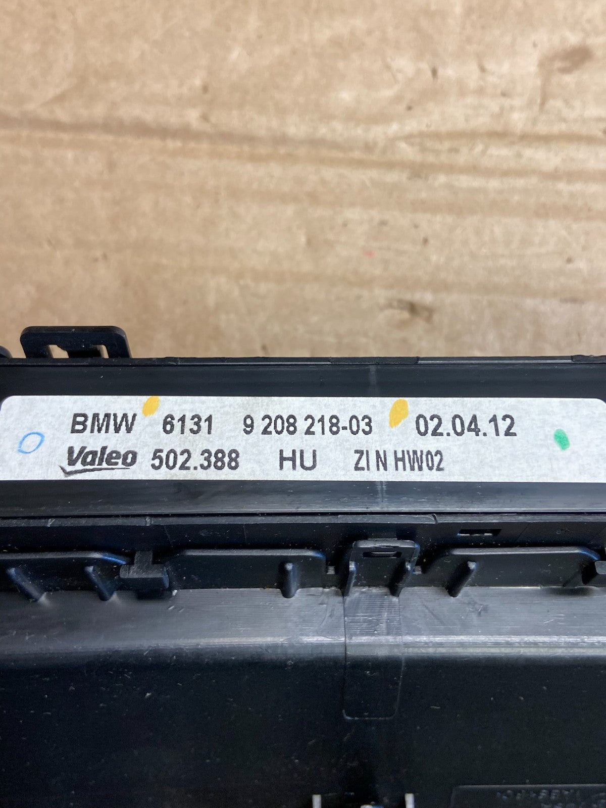 2007-2013 Bmw X5 AC Heater Climate Control Temperature Panel Trim AF2054 DW5