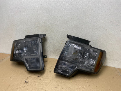 2009 to 2014 Ford F-150 F150 Left+Right Halogen Headlights AH7709 DW2