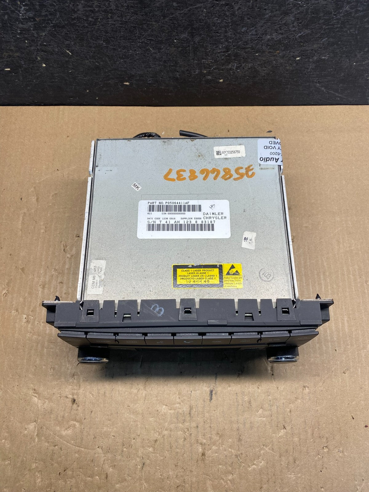 2007-2012 Chrysler Dodge Jeep Ram Radio CD MP3 AUX Receiver AG1903 DG3