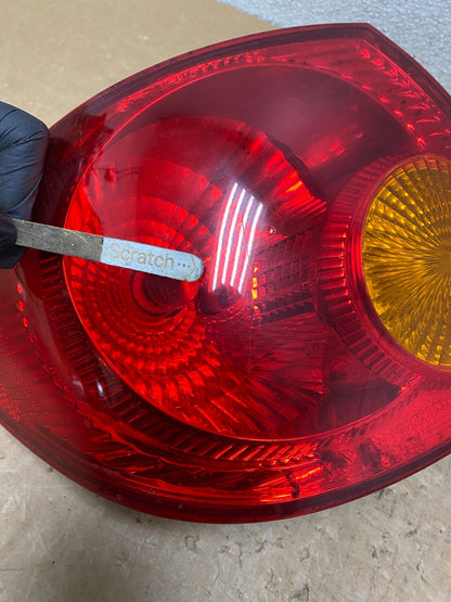 2003 to 2005 Toyota Corolla Left Driver Lh Side Tail Light V5182 DW3