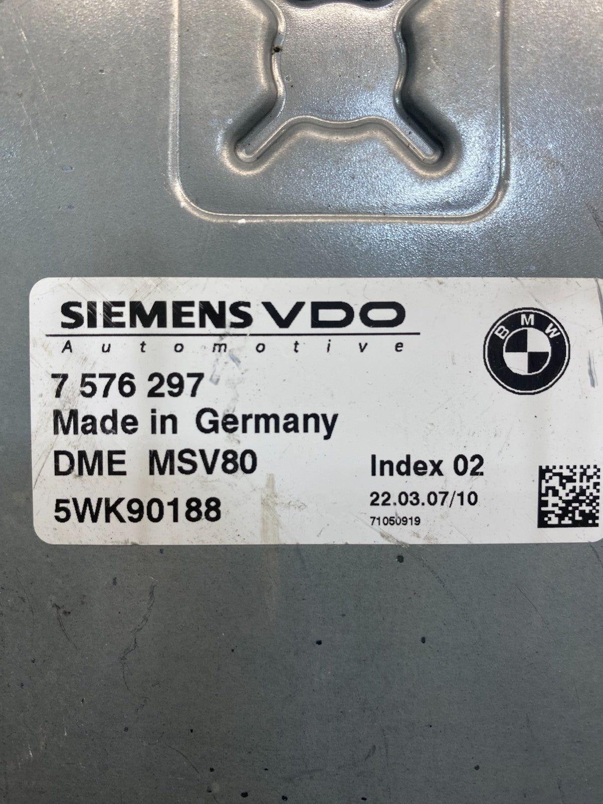 2007 - 2011 BMW 328i 528i E90 ECM ECU Engine Computer 7576297 AD7442 DG2