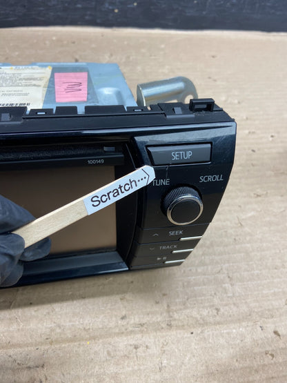 2014 to 2015 Toyota Corolla Radio Stereo CD Player Screen Display AH3613 DG2