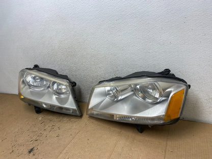 2008 to 2014 Dodge Avenger Left+Right Side Set Halogen Headlights AI9388 LK1