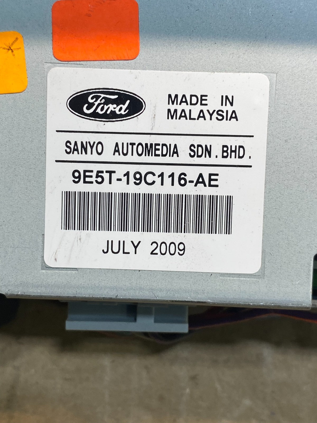 2010 2012 Ford Fusion Dash Information Display Screen ae7903 DG6