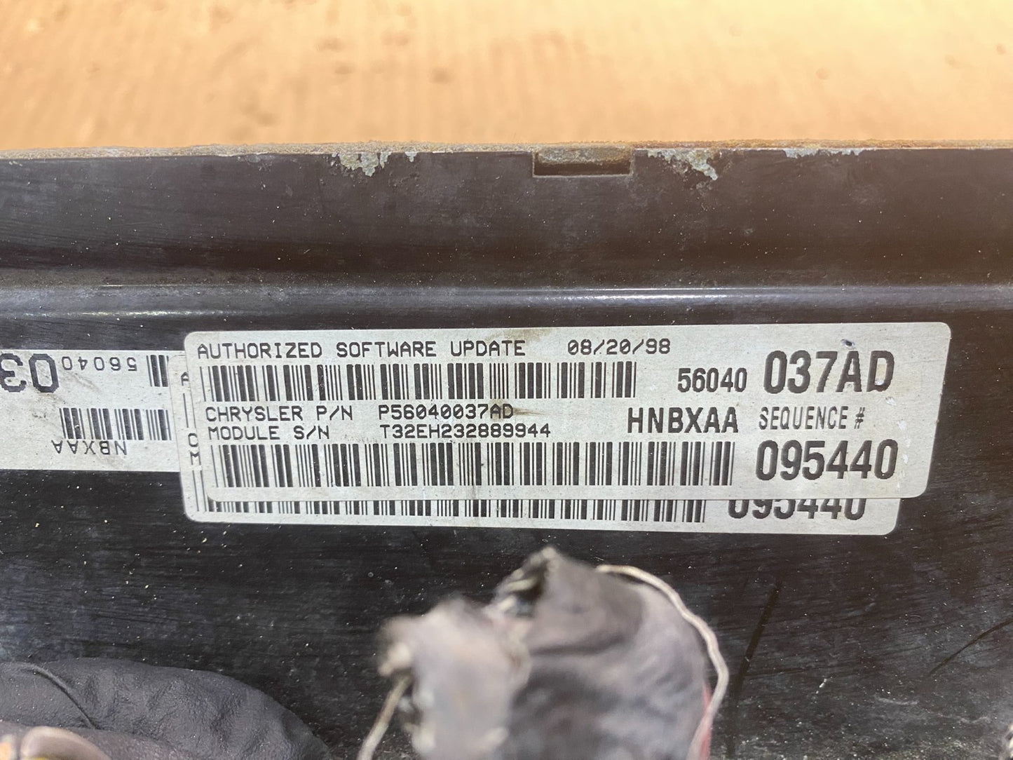 1999 Dodge Dakota 3.9L Engine Computer Module ECM ECU Unit AC2639 DW2