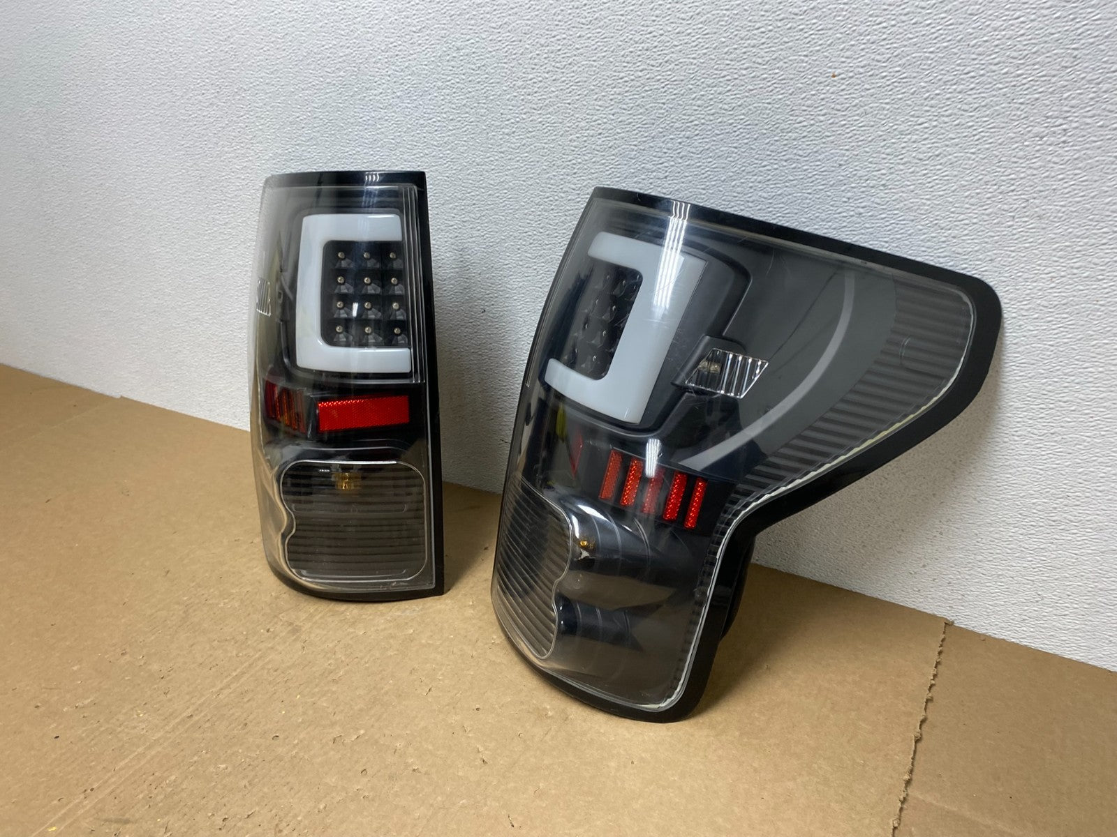 2015 to 2017 Ford F150 Left+Right Side Full LED Black Tail Lights AC1261 DG1