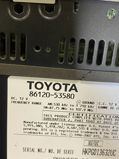 2006 to 2008 Lexus IS250 Screen Radio AM-FM CD Tuner Head Unit AD7323 DG6