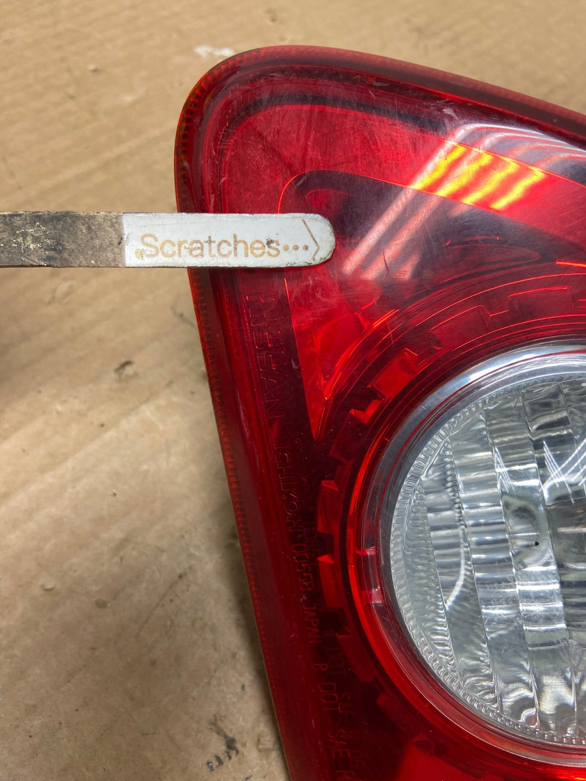 2008 - 2015 Nissan Rogue Right Passenger Side Tail Light Inner AI8140 LK3