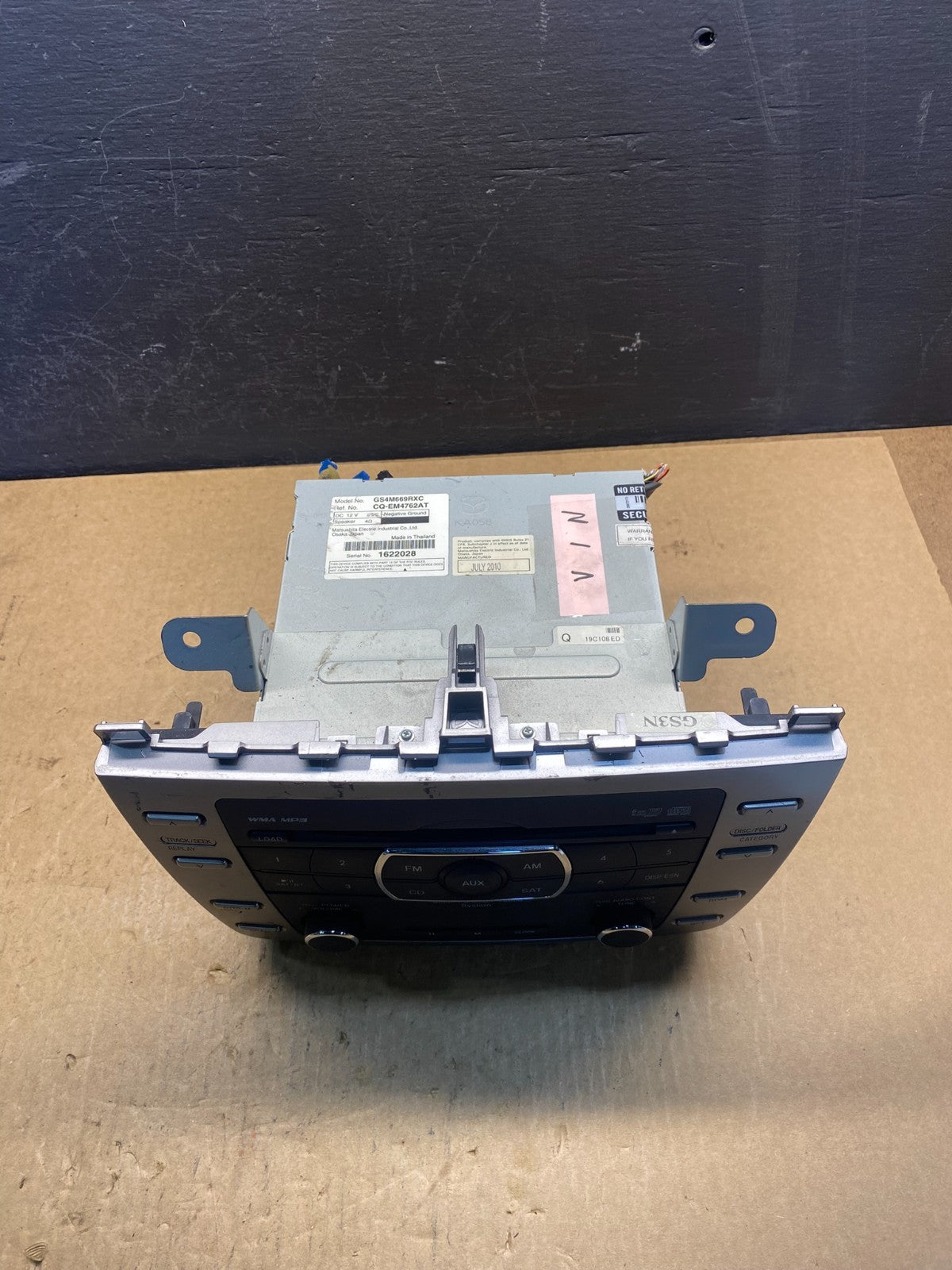 2009 - 2010 Mazda 6 AM FM CD Player Stereo Radio ac7123 DG3