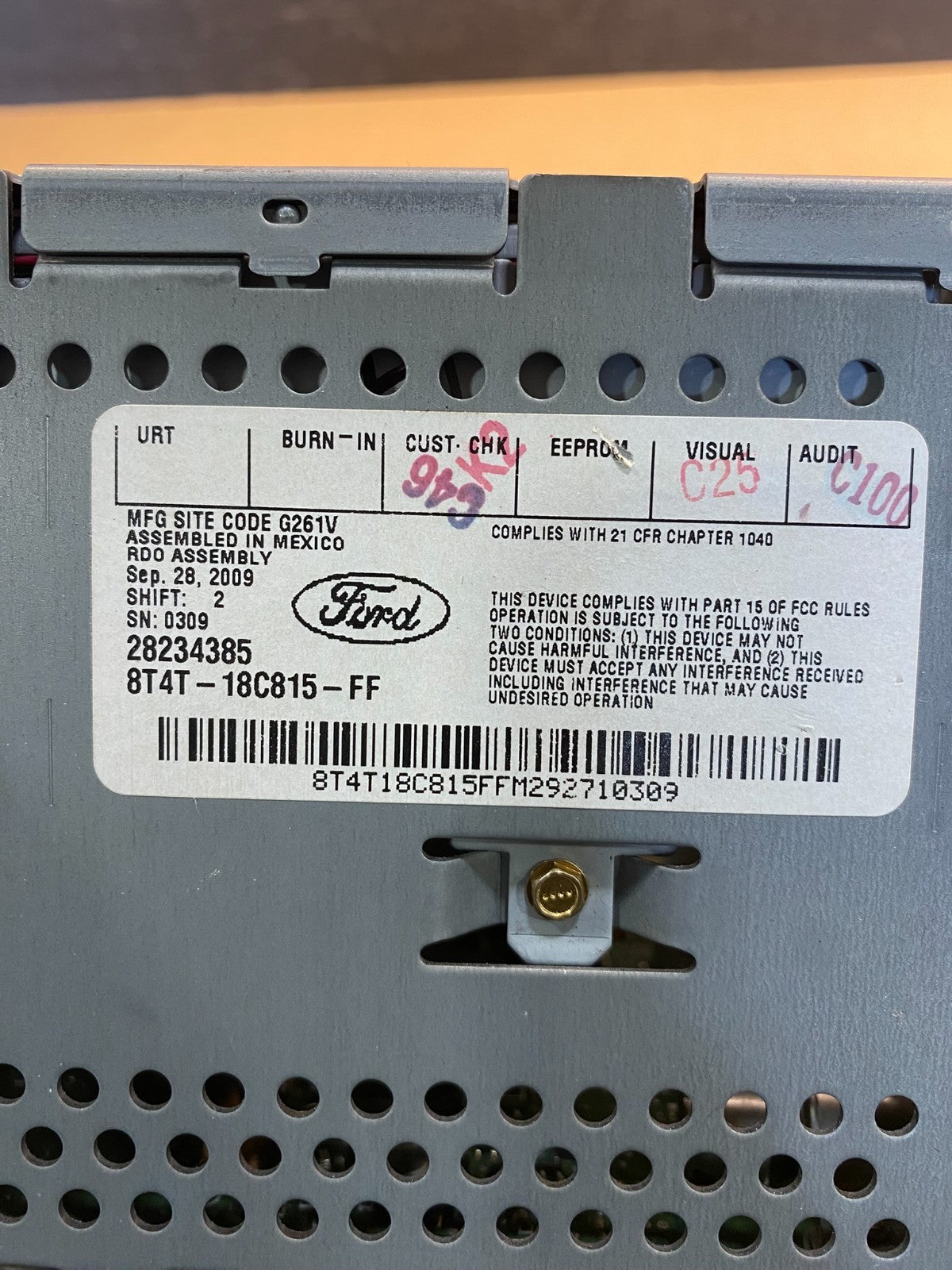 2010 Ford Edge AM FM Radio Stereo Receiver CD Player ac2482 DG6