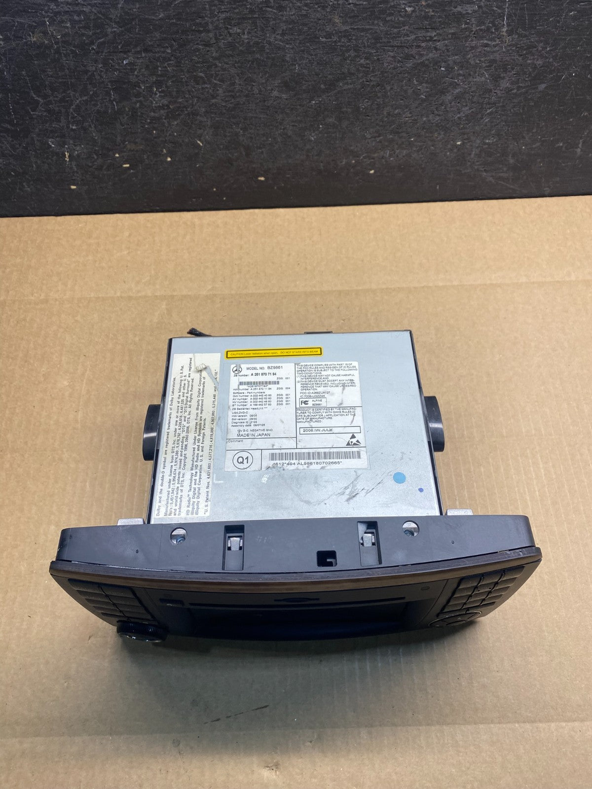 2006-2009 Mercedes W251 R350 Head Command Navigation Radio Player AG9500 DG3