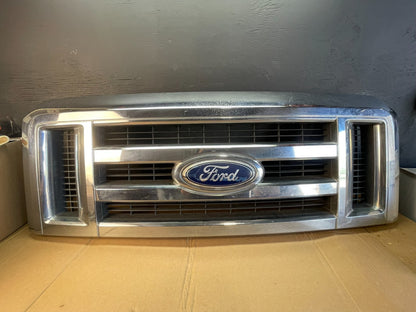 2008 to 2014 Ford Econoline E150 E250 Front Upper Chrome Grill Grille ac5267 DG1