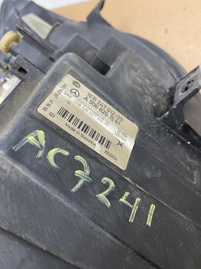 2007 to 2013 Mercedes Sprinter Headlight Left Driver Side Halogen AC7241 DW10