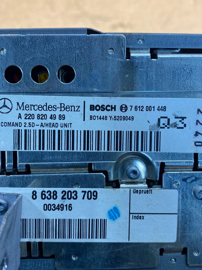 2000 2001 2002 Mercedes S430 S500 Radio Navigation Screen Display AD9879 DG6