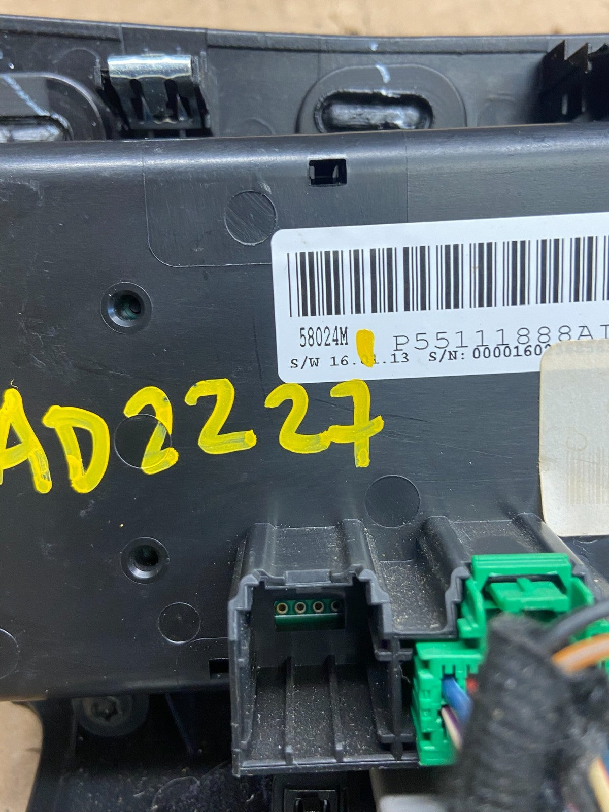 2011-2014 Chrysler 200 Heater AC Climate Switch Temperature Control AD2227 DG5