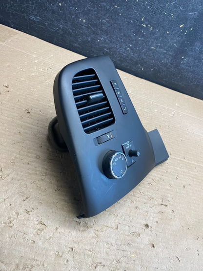 2007 to 2014 Silverado Front Left Driver Headlight Switch Air Vent AG8479 DG1
