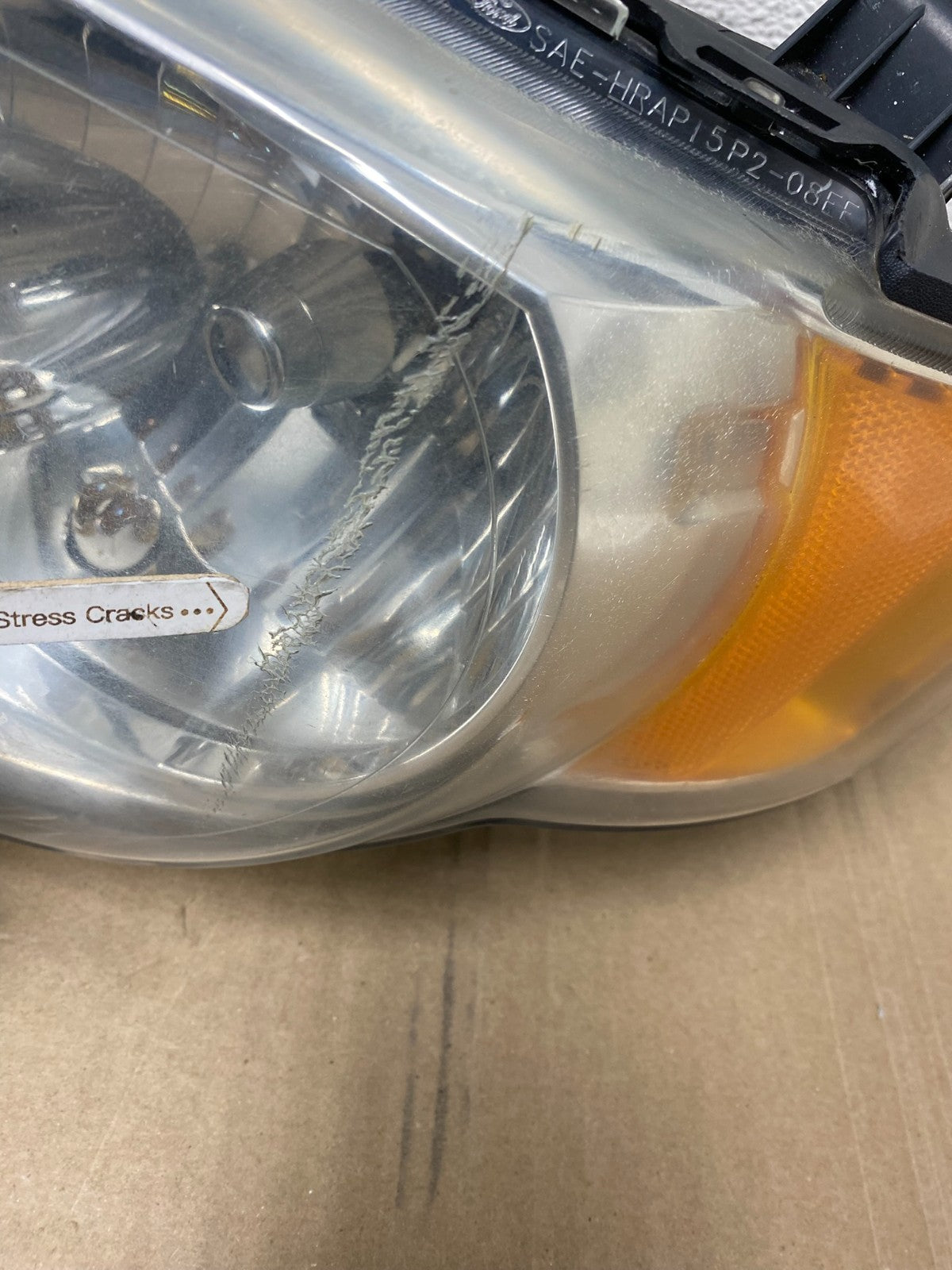 2008 to 2012 Ford Escape Headlights Left+Right Side Set Halogen AJ1965 DW5