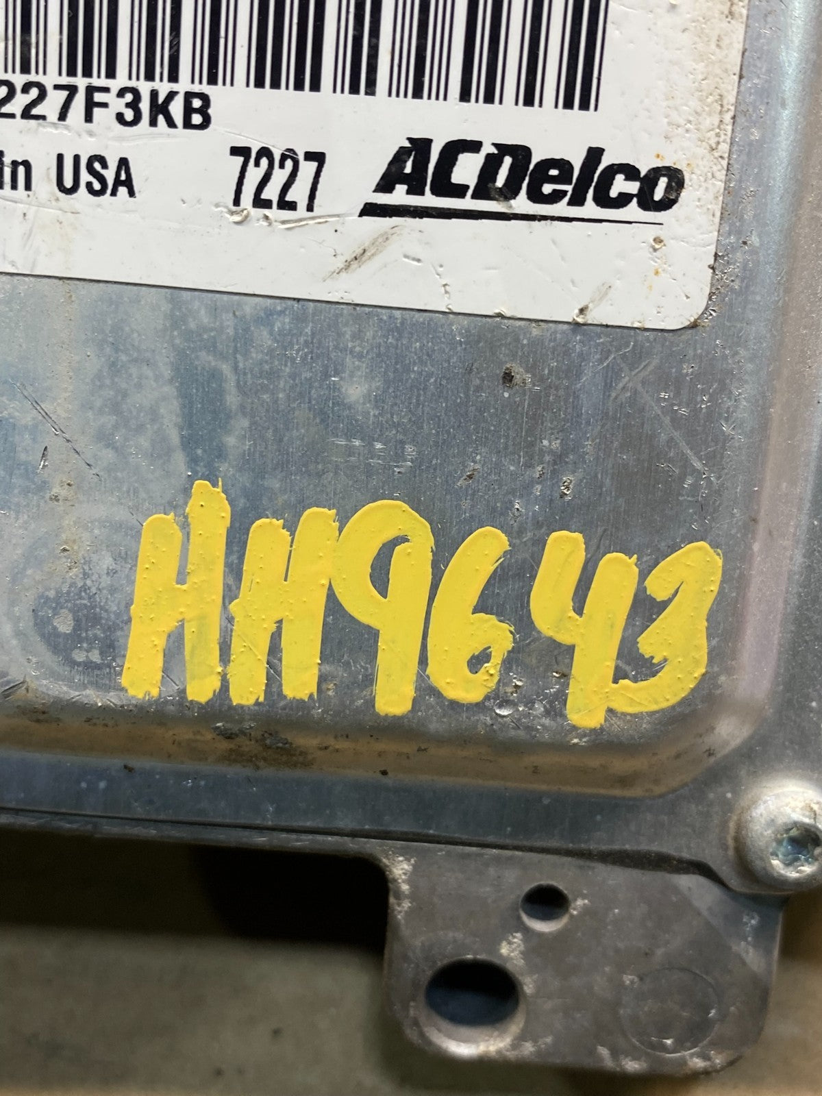 2008 2009 Chevrolet Silverado Engine Control Module ECM ECU AH9643 DW3
