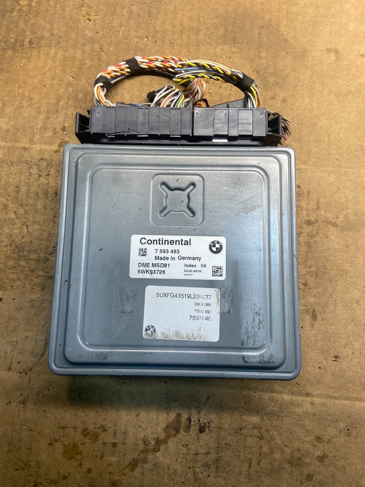 2009 BMW X5 ECM ECU Engine Control Computer Module Oem Y3733 DG1
