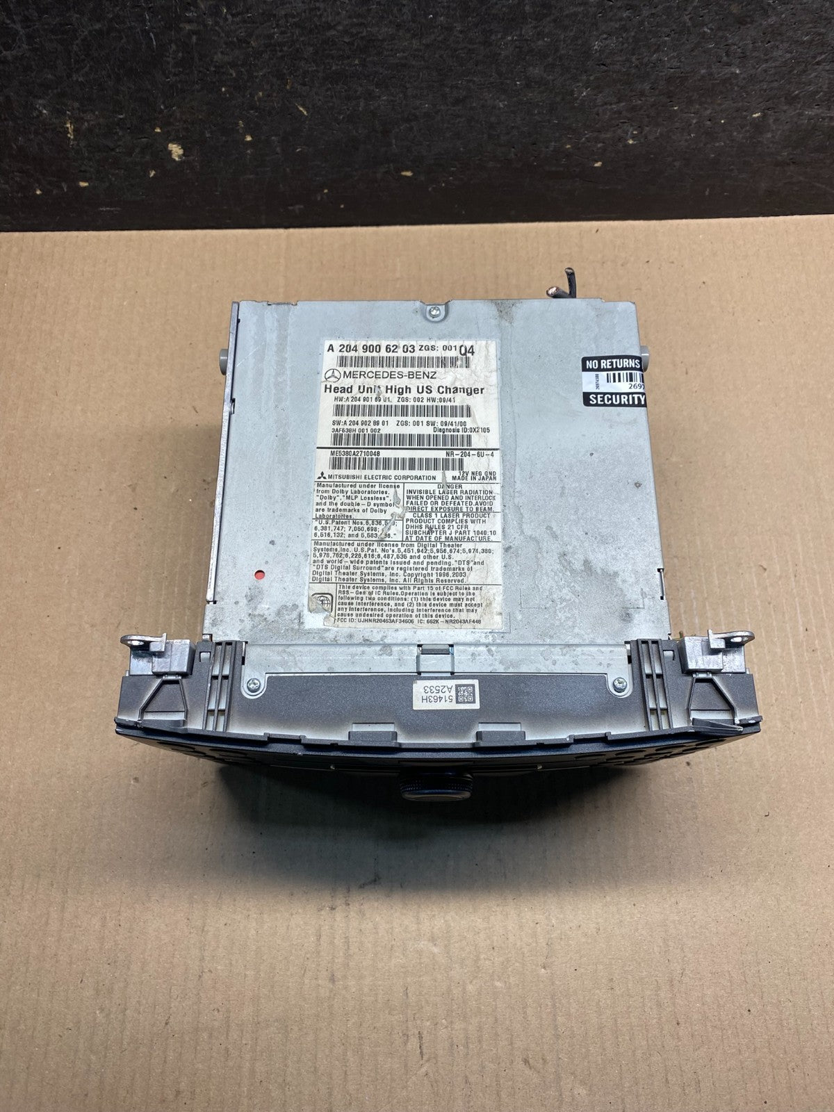 2008-2011 Mercedes W204 C300 C350 Navi Command Radio DVD CD Audio ai5328 4DG3