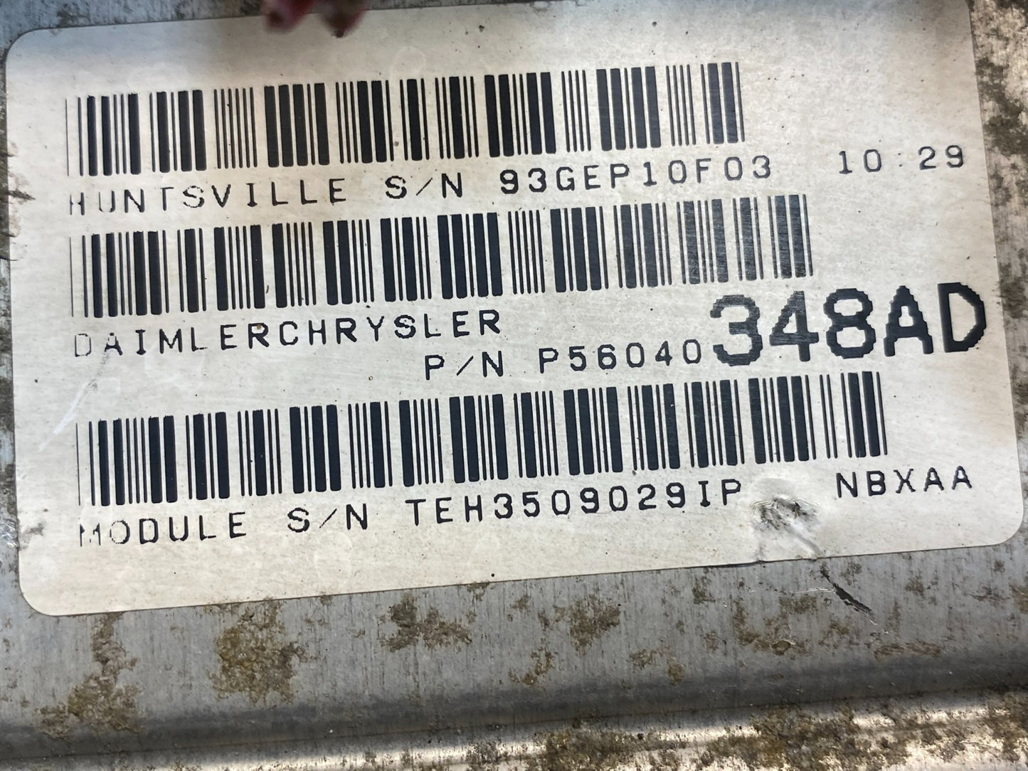 2000 Dodge Dakota 3.9L Engine Computer Module ECM ECU Unit ae2196 DG2
