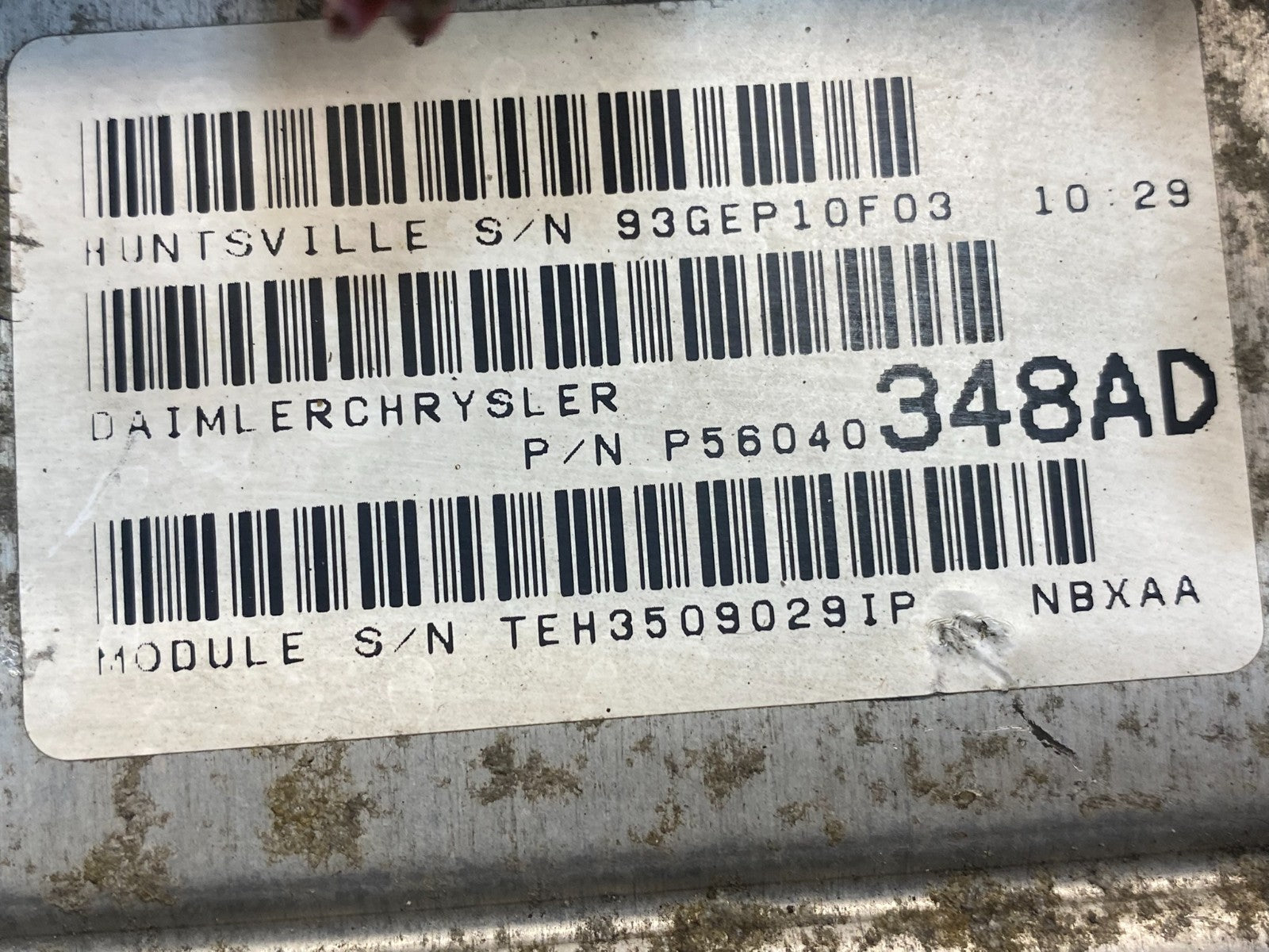 2000 Dodge Dakota 3.9L Engine Computer Module ECM ECU Unit ae2196 DG2