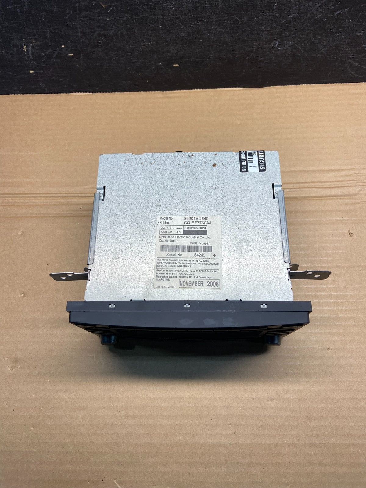 2009 to 2013 Subaru Forester Radio CD Player AUX AM/FM AE4562 DG3