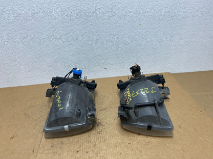 1998 1999 Nissan Frontier Left+Right Side Headlights Halogen Lamp AC3401 DW7