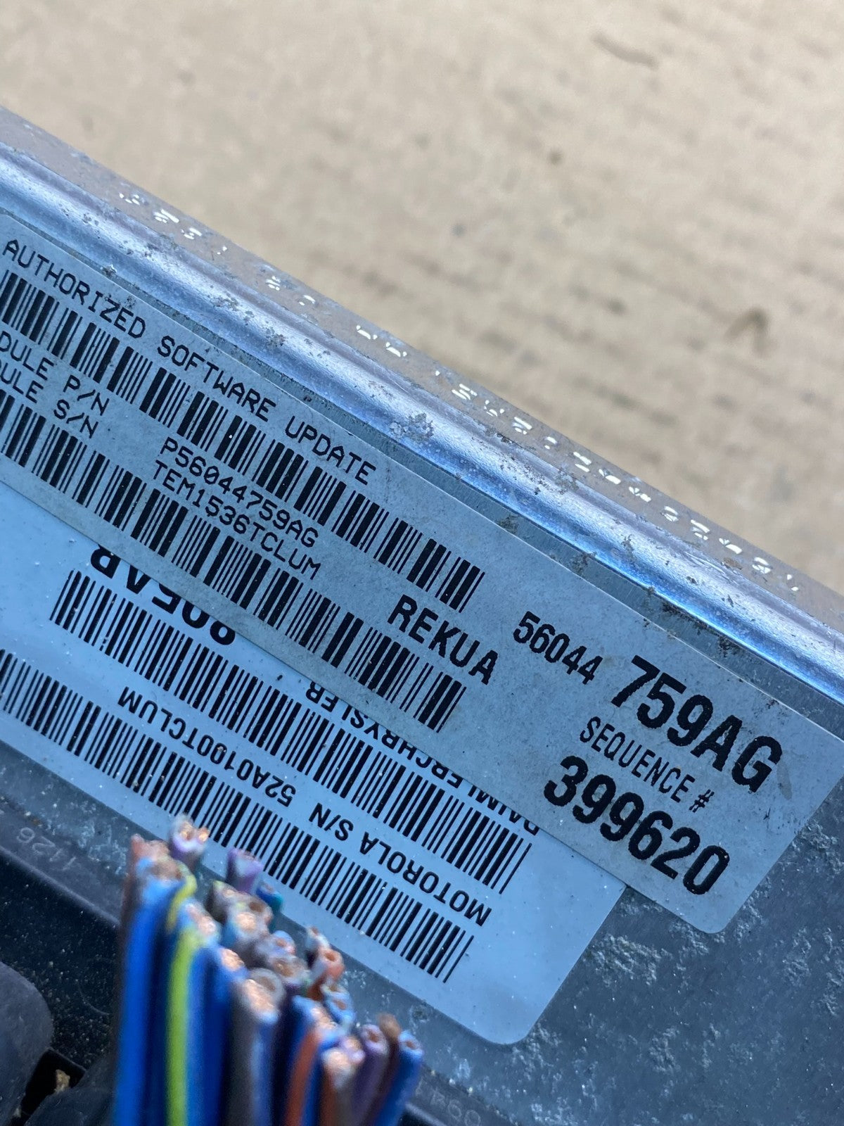 2005 to 2006 Jeep Grand Cherokee 3.7L Ecm Ecu Computer AH9642 DW2