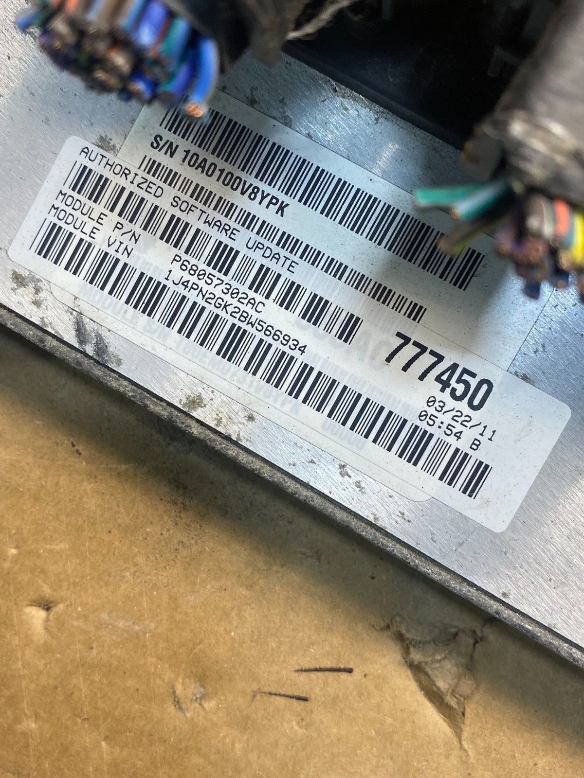 2011 Jeep Liberty 3.7L PCM ECM ECU Engine Control Module p68057302ac AH4888 DW2