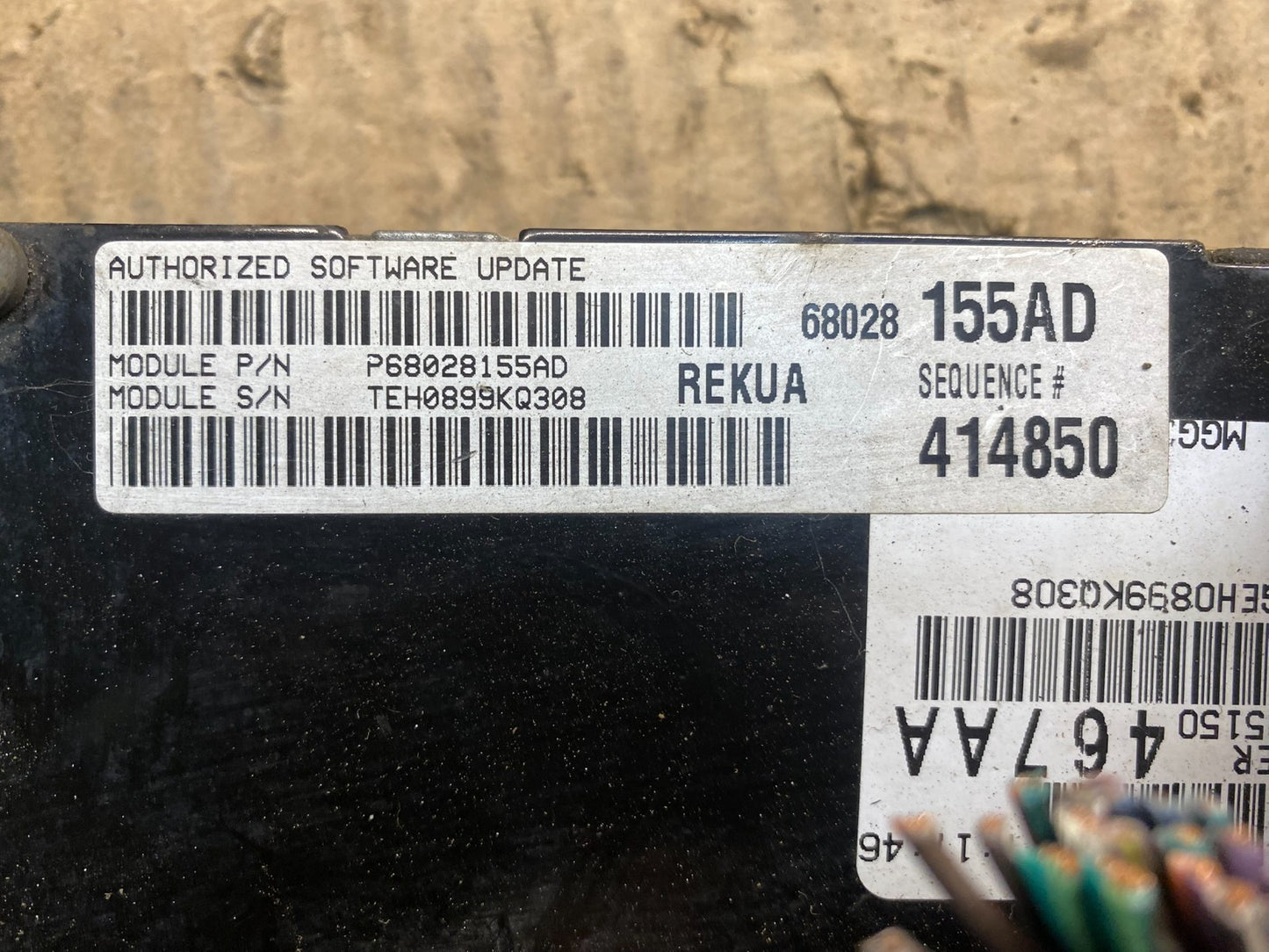 2009 to 2010 Jeep Grand Cherokee Computer Engine Control ECU ECM AA7474 DG4