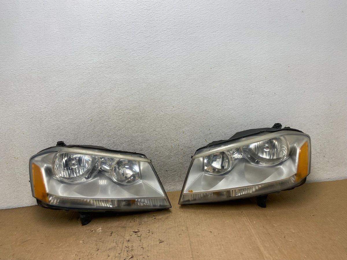 2008 to 2014 Dodge Avenger Left+Right Side Set Halogen Headlights AI9388 LK0