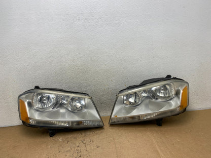 2008 to 2014 Dodge Avenger Left+Right Side Set Halogen Headlights AI9388 LK0