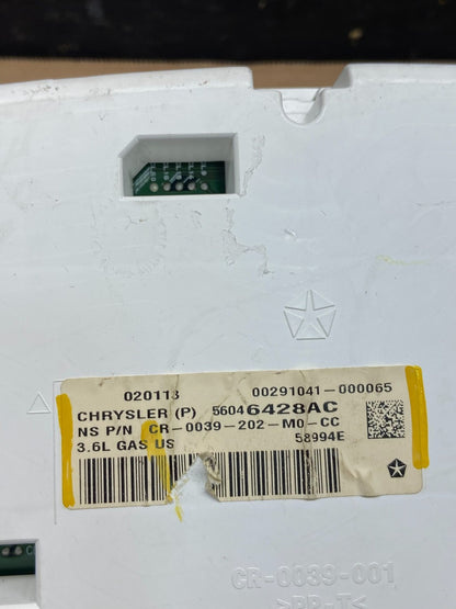 2011 Jeep Grand Cherokee 3.6L Speedometer Gauge Cluster OEM Q2672 DG6