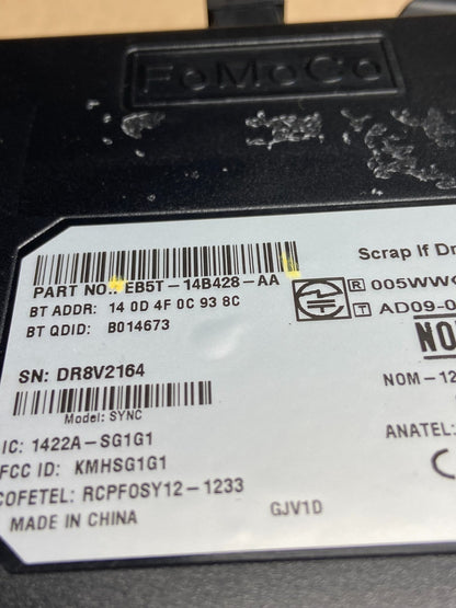 2013 to 2014 Ford Explorer Screen Communication Module DB5T-14B428-AC AF1816 DG5