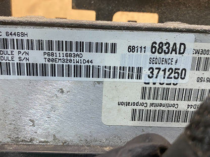 2012 Jeep Grand Cherokee 3.6L Engine Computer ECU ECM P68111683AD AE7479 DW2