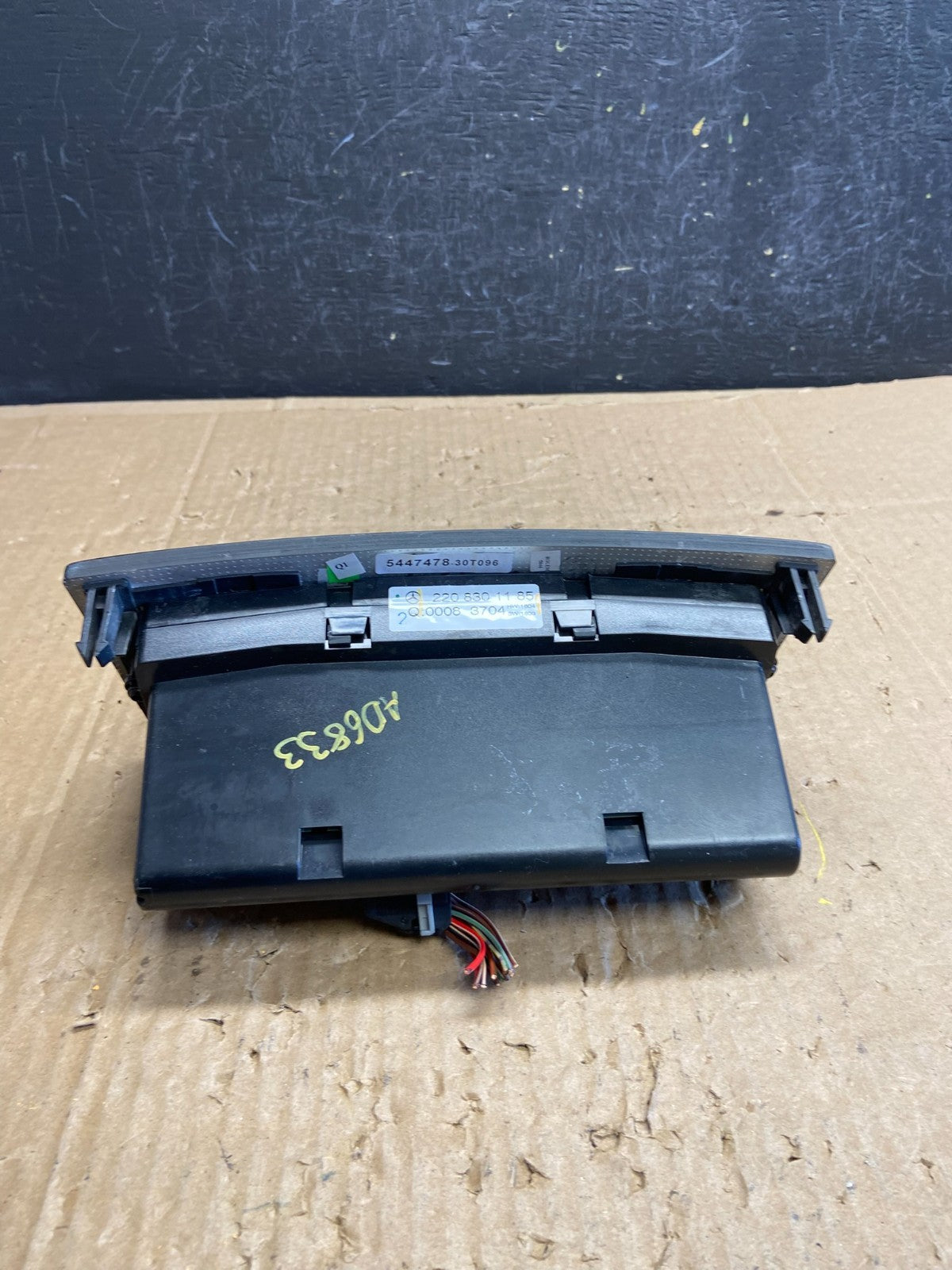 2000-2006 Mercedes S430 S500 W220 AC Heater Climate Control Trim Bezel AD6833 DG3