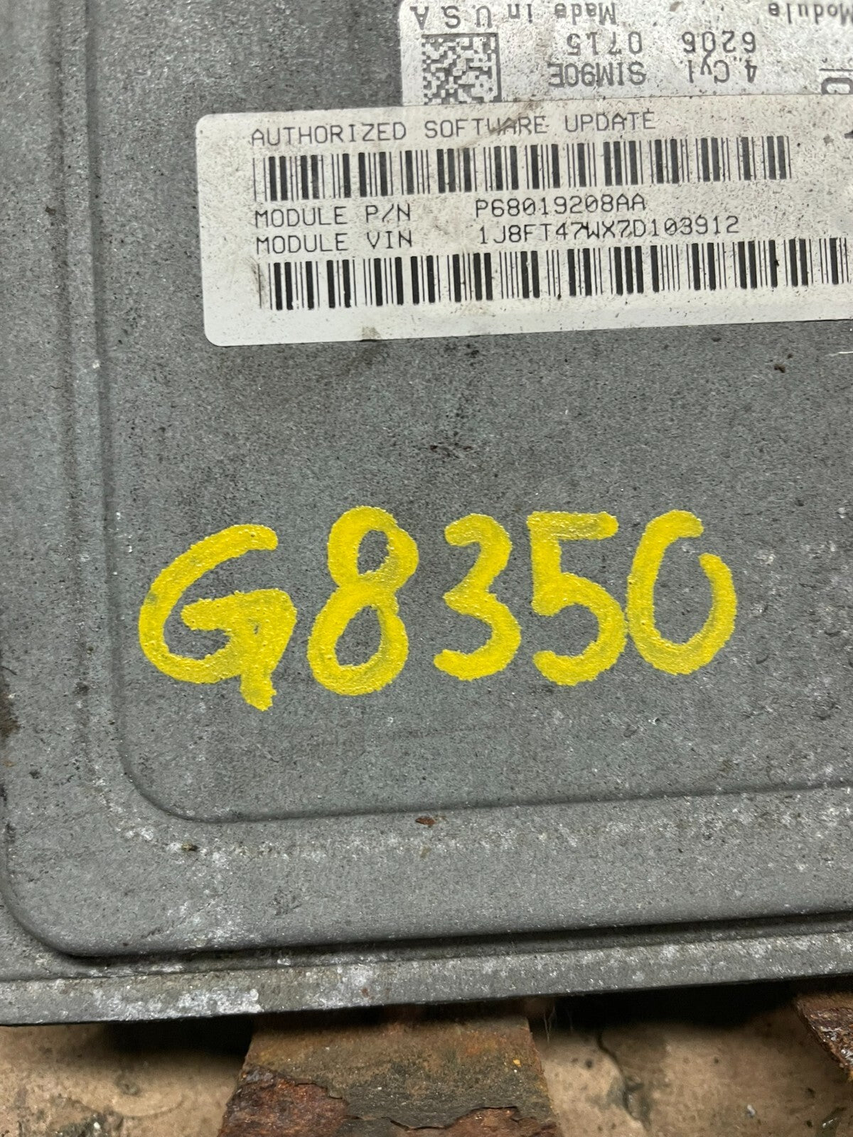 2007 Dodge Caliber Computer Brain Engine Control ECM p68019208aa G8350 PS4