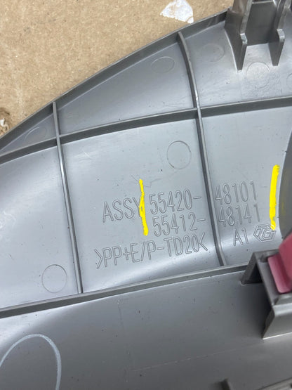 2008 to 2013 Toyota Highlander Center Dash Storage Pocket OEM T9171 DG7