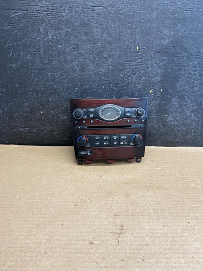 2009-2017 QX50 QX70 FX35 EX35 Radio Player Climate Control Panel Bezel AH3516 DG0