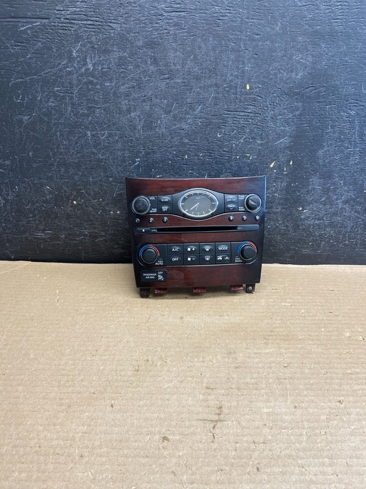 2009-2017 QX50 QX70 FX35 EX35 Radio Player Climate Control Panel Bezel AH3516 DG0