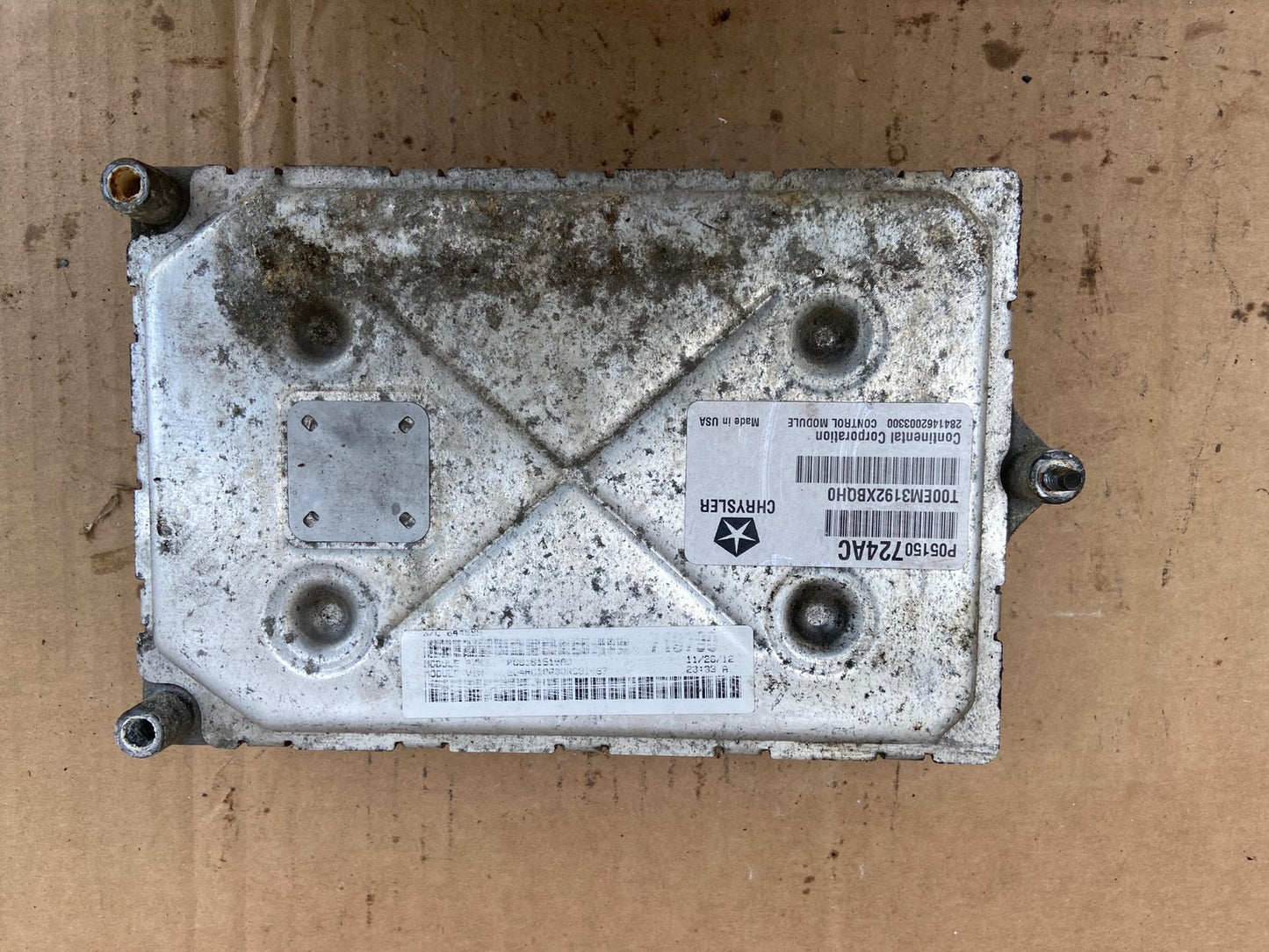2012-13 Dodge Avenger 200 Engine Control Module P05150724AC AD2878 DW1